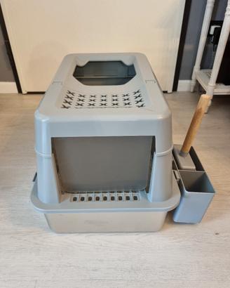 Lettiera per gatti XXL 60x40x40