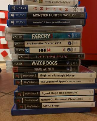 Lotto giochi ps2/ps3/ps4 nds,3ds