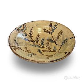 INSALATIERA CALTAGIRONE FINE 800 TERRACOTTA FOGLIE