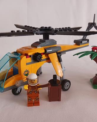 lego city elicottero da carico della giungla