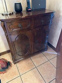 Mobile ingresso legno massiccio antico