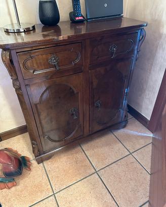 Mobile ingresso legno massiccio antico