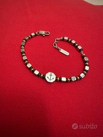 Bracciale uomo 2Jewels acciaio e perline – nuovo