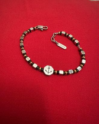 Bracciale uomo 2Jewels acciaio e perline – nuovo