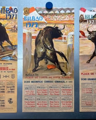 Corrida di Bilbao-litografie Ortega Manifesti