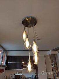 Lampadario a sospensione con 5 punti luce