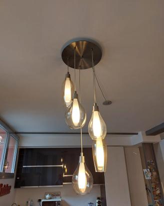 Lampadario a sospensione con 5 punti luce