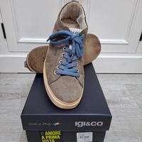Sneakers Uomo 45 Igi&Co verde militare pelle