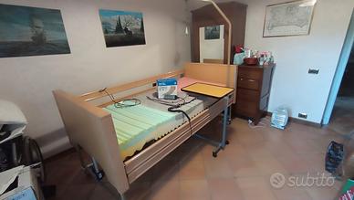 Letto ortopedico motorizzato con accessori