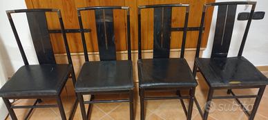Set 4 sedie Design Vibtage - Stile Postmoderno 