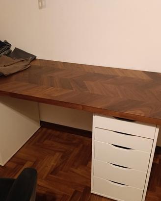 scrivania piano legno 