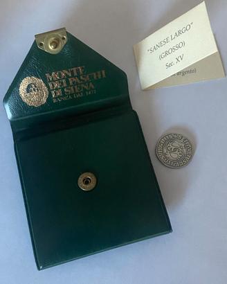 Senese largo (grosso) riproduzione in argento