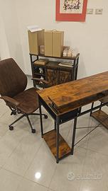 SCRIVANIA CON POLTRONA VINTAGE