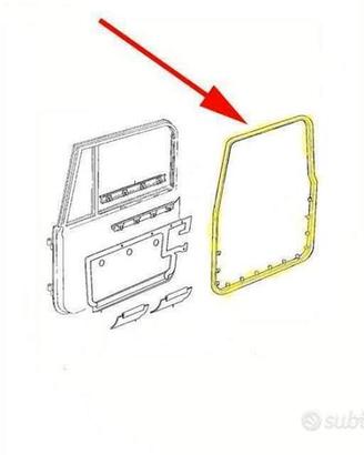 Guarnizione porta JEEP Wrangler CJ/YJ