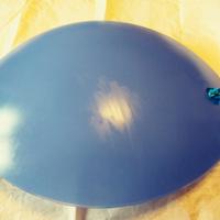 Plafoniera/lampada azzurra vintage