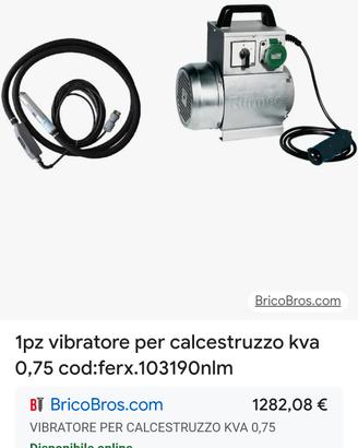 Vibratore per calcestruzzo rurmec
