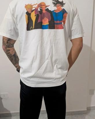 T-shirt Anime Naruto Luffy Goku UI