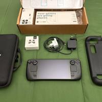 Steam deck lcd 64gb + sd 512gb + accessori