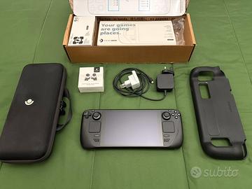 Steam deck lcd 64gb + sd 512gb + accessori