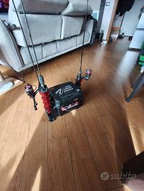 Cassetta meiho canne mulinelli  spoon e crack