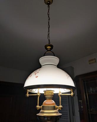 Lampadario doppia luce