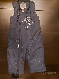 Salopette sci blu