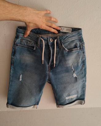 jeans slim corto denim, taglia 36 