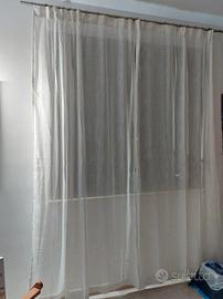 Tende eleganti misto lino 140 × 245 cm - nuove