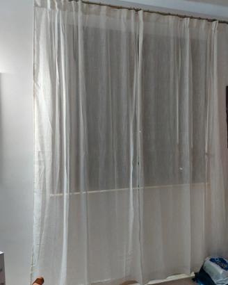 Tende eleganti misto lino 140 × 245 cm - nuove