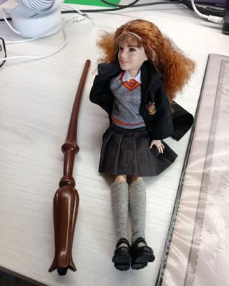 Bambola hermione harry potter mattel bacchetta
