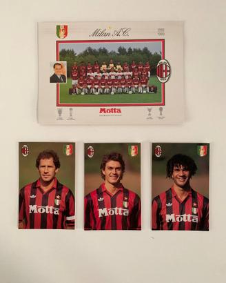 Lotto Cartoline / Foto Vintage Milan 1992-1993