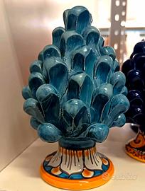 Pigna smaltata, H 15 cm, ceramica di Caltagirone 