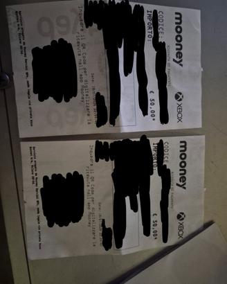 2 Carte  Xbox da 50€ l'una con scontrin