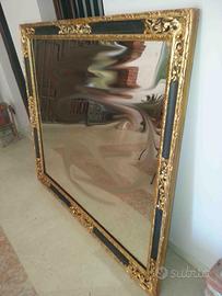 Specchiera in legno e oro del 1700