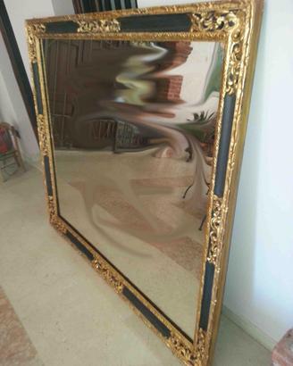 Specchiera in legno e oro del 1700