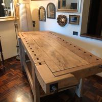 Banco lavoro da falegname riatrutturato a nuovo