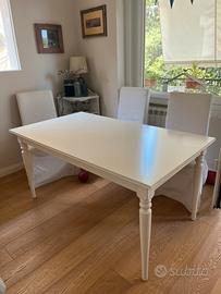 Tavolo bianco allungabile ikea 6/10 persone