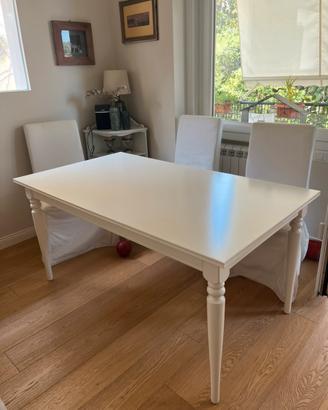 Tavolo bianco allungabile ikea 6/10 persone
