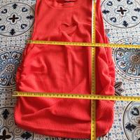 Canotta/T-shirt con arricciature e occhiello Cuore