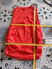 Canotta/T-shirt con arricciature e occhiello Cuore