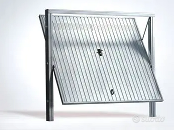 Porta per garage BASCULANTE IN LAMIERA ZINCATA