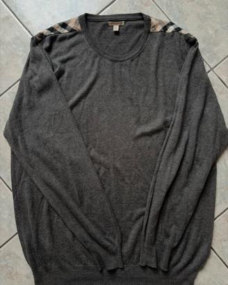Maglione Burberry grigio Taglia XXL