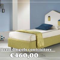 Letto contenitore singolo Colori&Tessuti a scelta