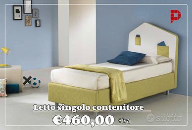 Letto contenitore singolo Colori&Tessuti a scelta