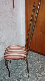 sedia antica in ferro