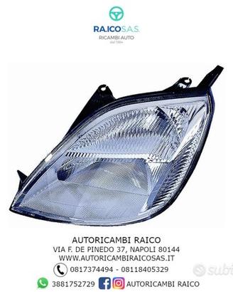 Faro Fanale Proiettore Ford Fiesta 2002
