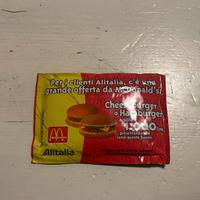Salviettina umidificata Alitalia Mc Donald's