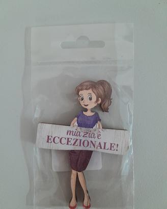 Calamita magnete in legno made in Italy zia