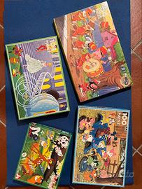 4 Puzzle misti vintage anni 80