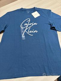T-Shirt Calvin Klein Jeans Uomo Blu Taglia S